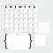 RoomMates Dry Erase Calendar Peel & Stick Giant Decal Set